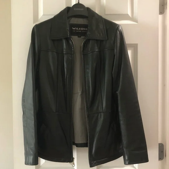 Vintage Wilsons Leather Black Jacket - Picture 4 of 13